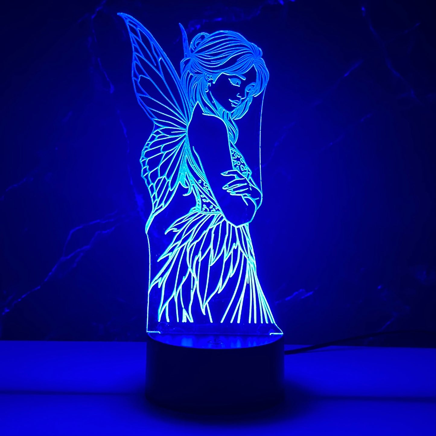 Thistle Dawnwing, Fantasy Light, Led lights, bright light, Lights of fantasy, Dark Blue Light, detail shot